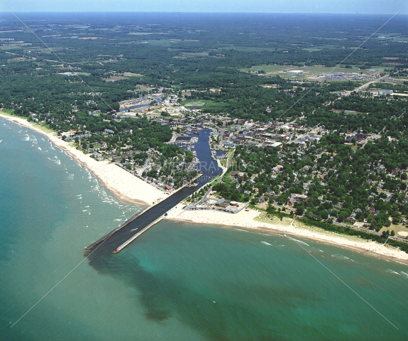 South Haven, looking east in Van Buren County, Michigan
